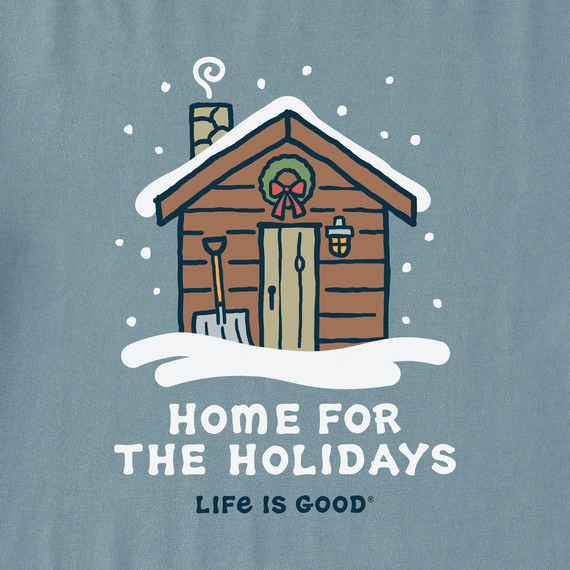 Life Is Good MEN'S HOLIDAY CABIN LONG SLEEVE CRUSHER TEE - Kitty Hawk Kites Online Store