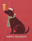 Life Is Good Men's Hoppy Holidays Man's Best Friend Long Sleeve Crusher Tee - Kitty Hawk Kites Online Store