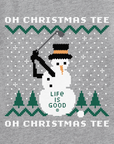 Life Is Good Men's Ugly Sweater Oh Christmas Tee Long Sleeve Crusher - Kitty Hawk Kites Online Store