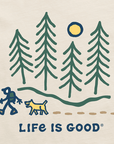 Life Is Good Women's Hiking Through The Woods Long Sleeve Crusher-Lite Vee - Kitty Hawk Kites Online Store