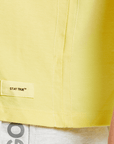 Life Is Good Women's Short Sleeve Boxy Tee - Sea Stripe - Lemon Yellow - Kitty Hawk Kites Online Store
