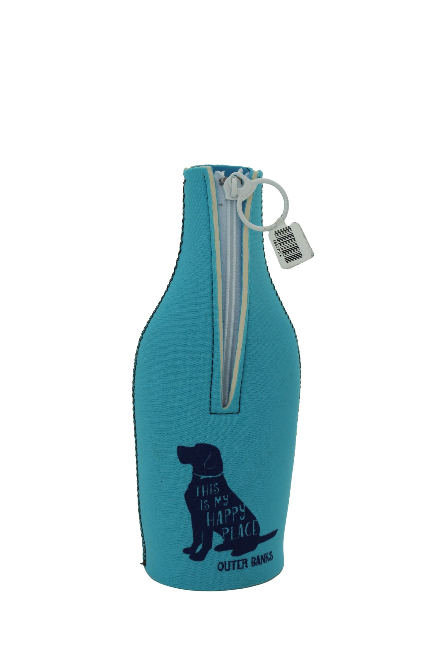 OBX Happy Place Dog Bottle Koozie