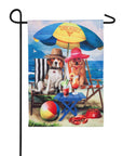 Hot Dogs On The Beach Garden Flag - Kitty Hawk Kites Online Store