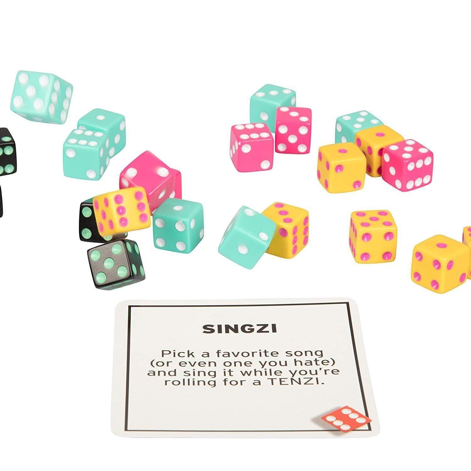 TENZI 77 Ways to Play The Add-on Card Set for The Dice Party Game - Ages 7 to 97 - Kitty Hawk Kites Online Store