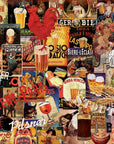 Vintage Beer Collage - 1000 Piece Puzzle - Kitty Hawk Kites Online Store