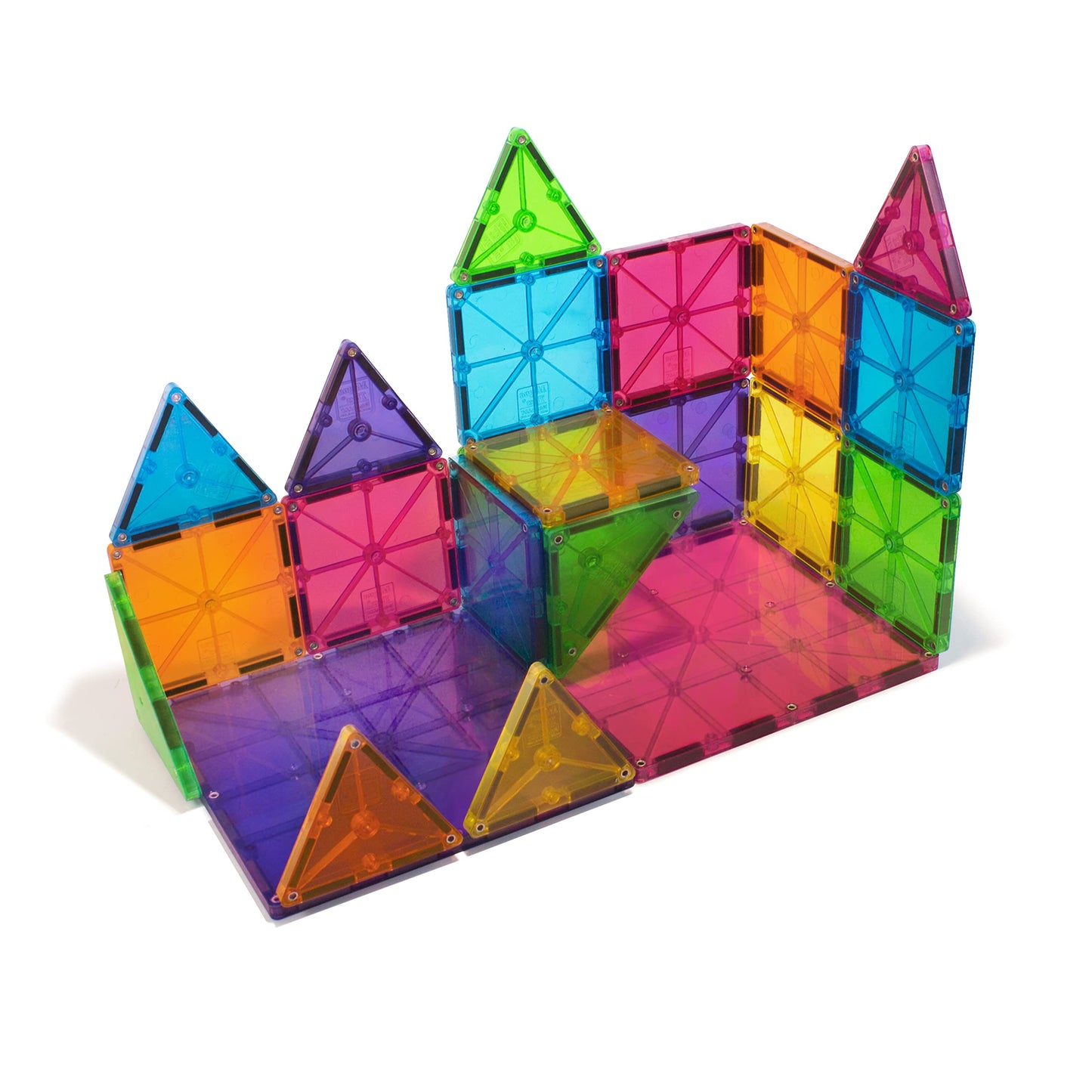 Magna-Tiles 32-Piece Clear Colors Set
