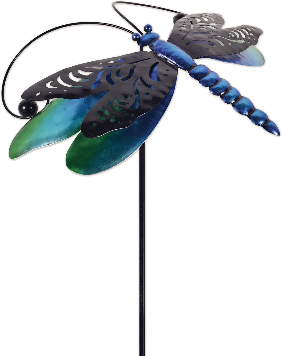 Garden in Motion-Balancing 43-Inch Spinner Stake - Dragonfly