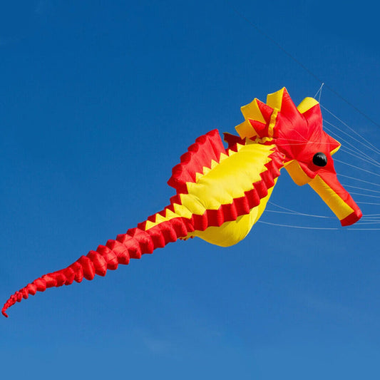 5m Inflatable Seahorse - Red