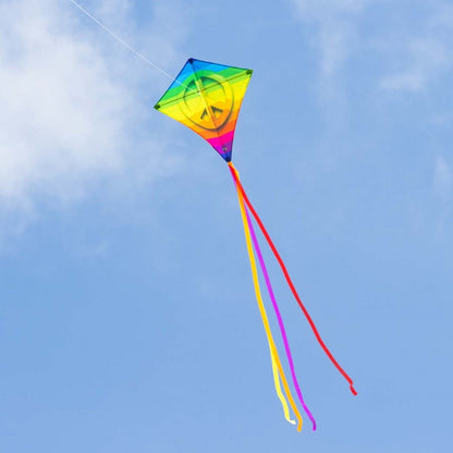 27" Diamond Kite - Rainbow Peace