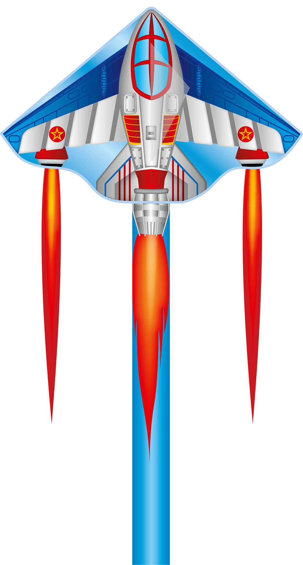 47" Simple Flyer Delta Kite - Jet Plane