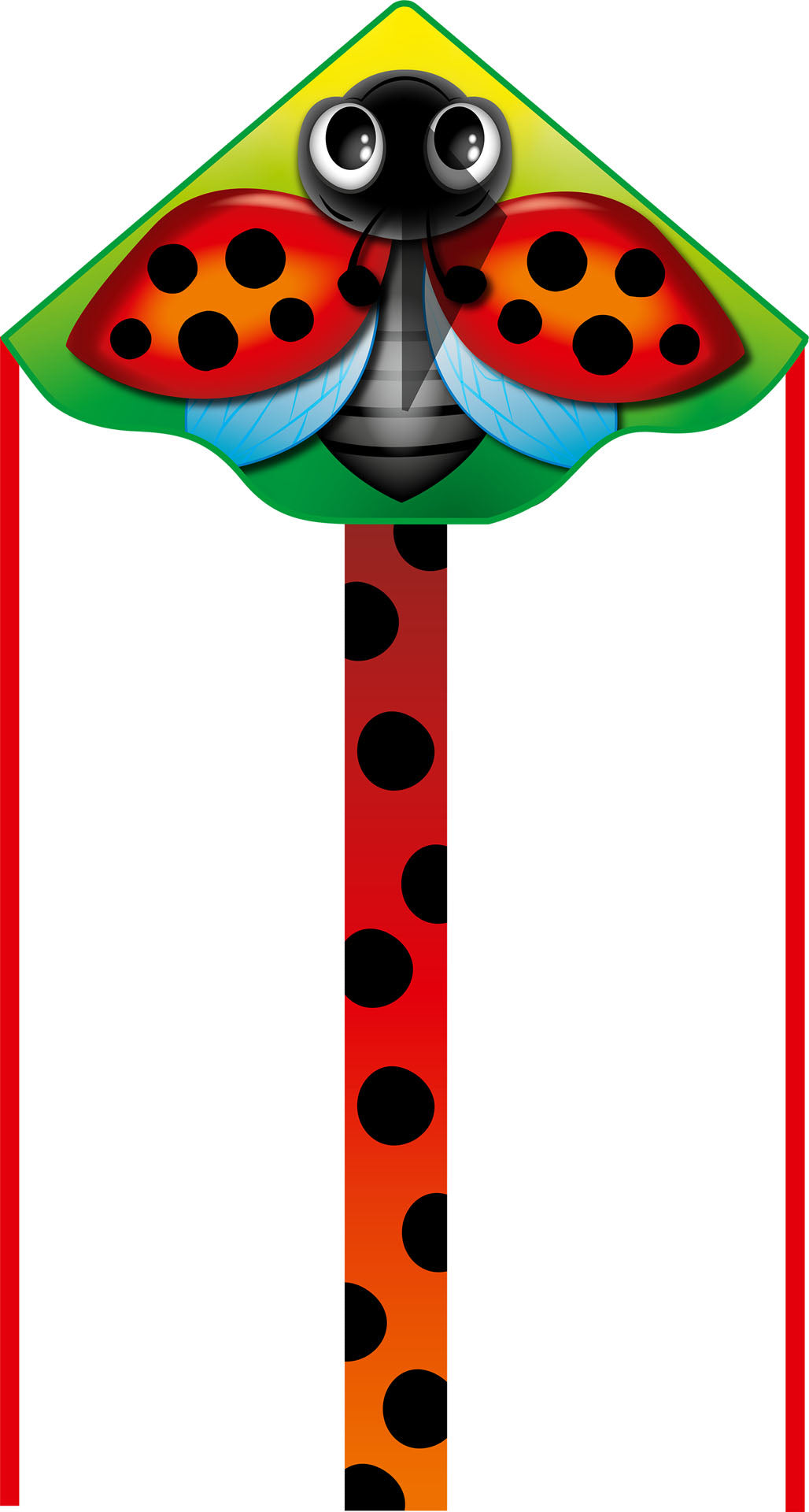 47" Simple Flyer Delta Kite - Ladybug