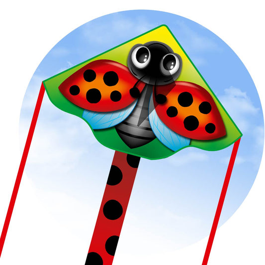 47" Simple Flyer Delta Kite - Ladybug