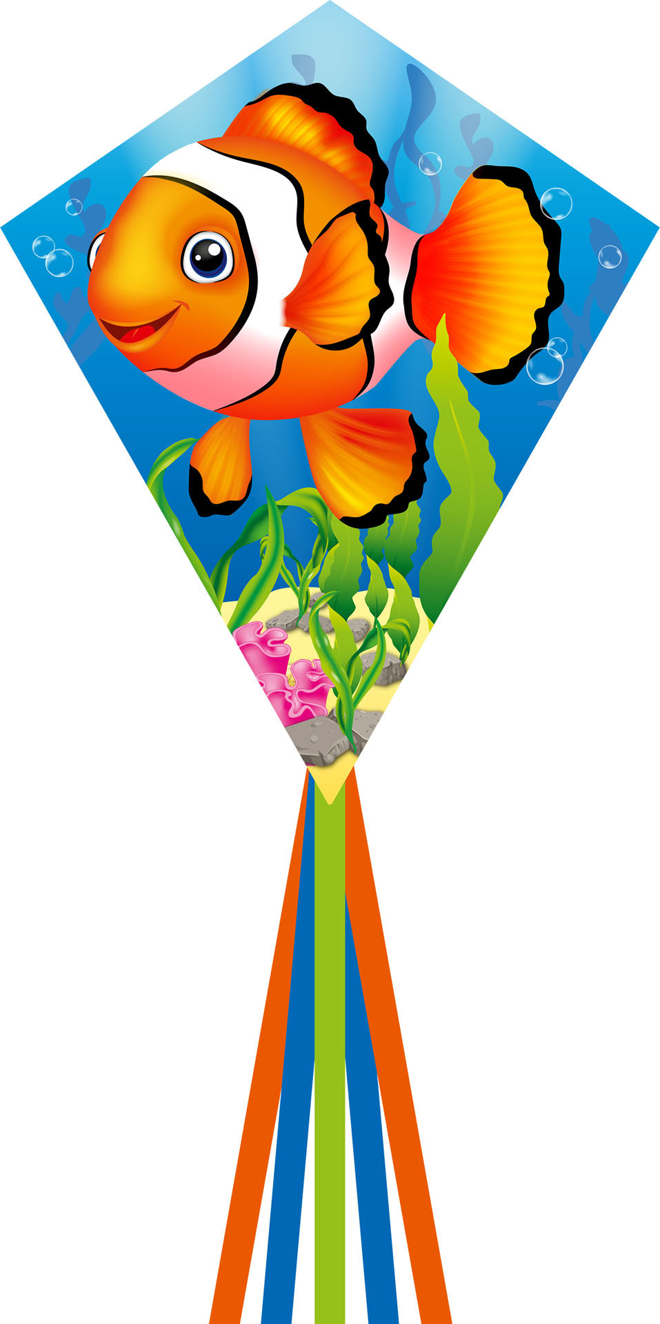 23" Diamond Kite - Clownfish