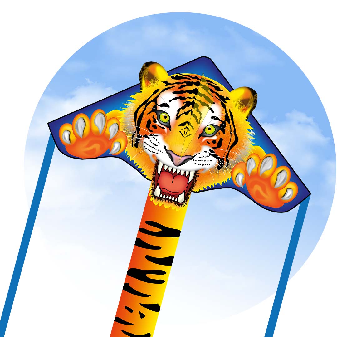 33" Simple Flyer Delta Kite - Tiger