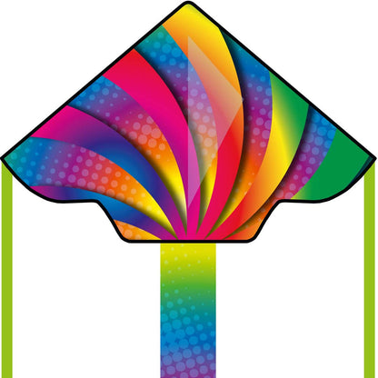 63" Funtivity Delta Kite - Rainbow Fountain