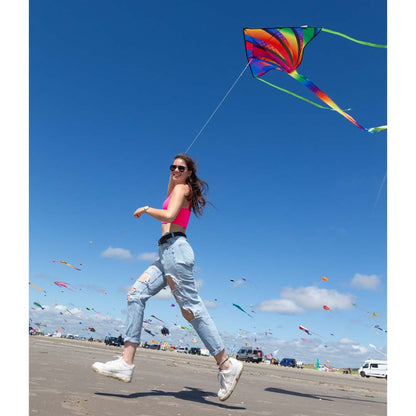 63" Funtivity Delta Kite - Rainbow Fountain
