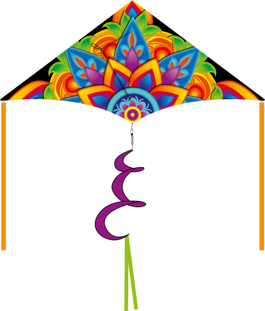 2M Delta Kite - Flower Mandala
