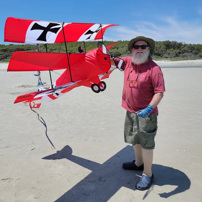 65" Giant Red Baron Tri-Plane Kite