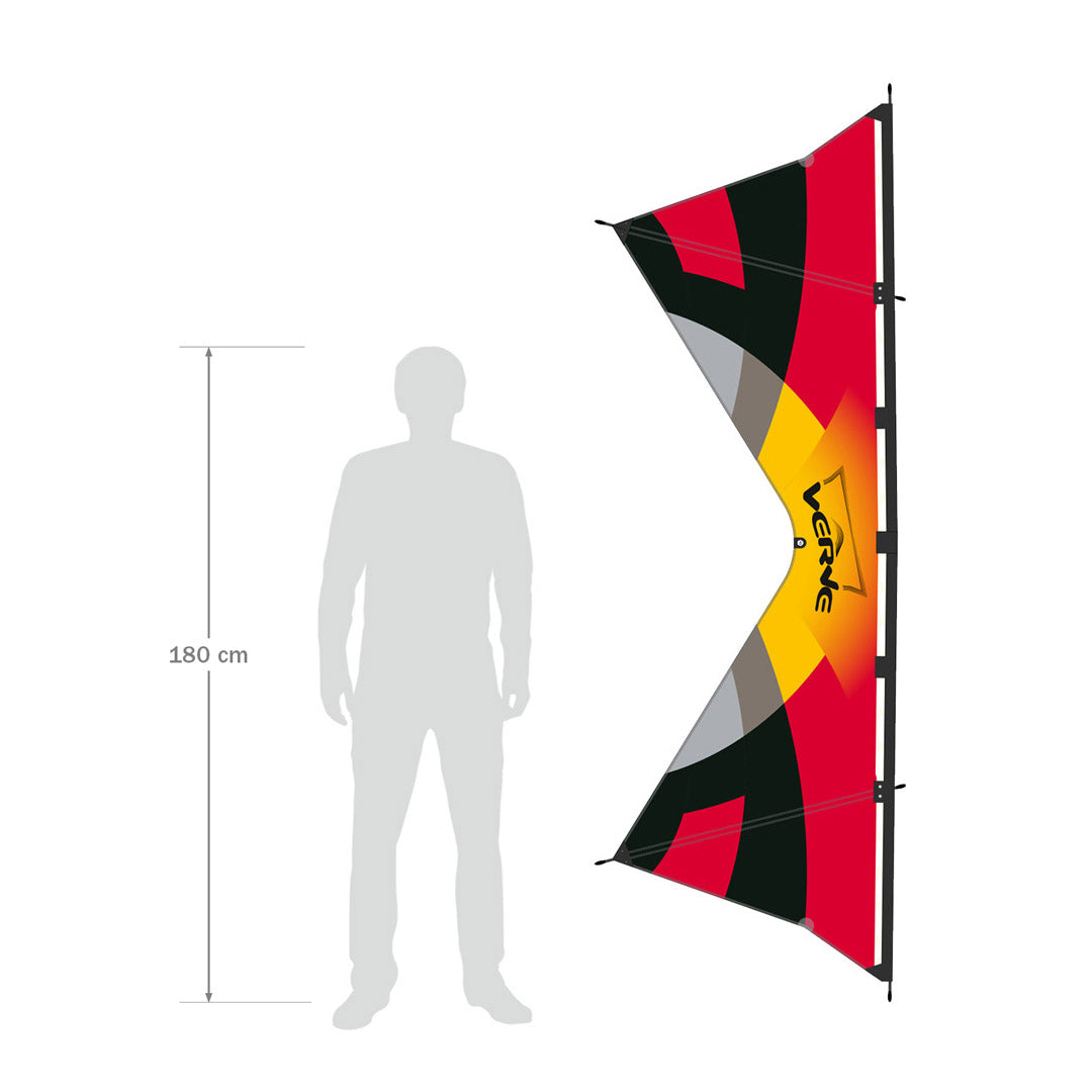 HQ Verve Quad-Line Sport Kite - Blaze