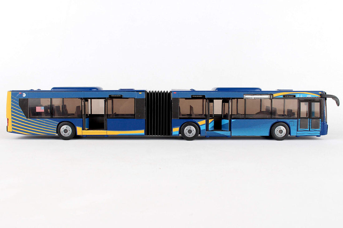 Daron MTA New York City Bus 16" Articulated Bus RT8571 Toy, Brown