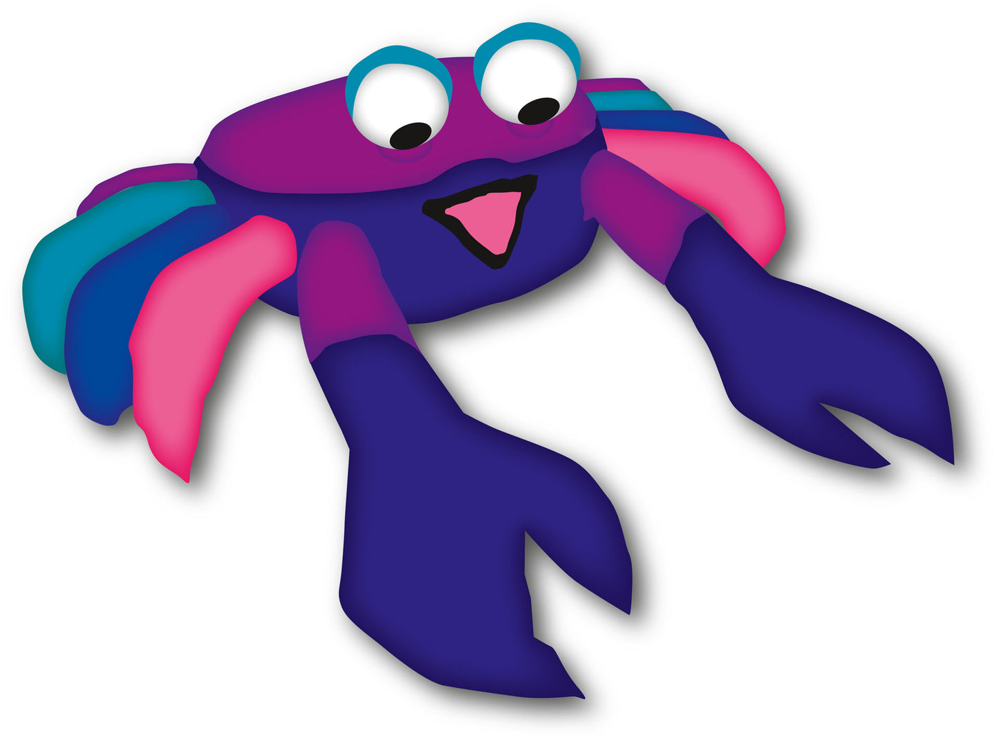 Large 3M Billy the Bouncing Crab - Berry
