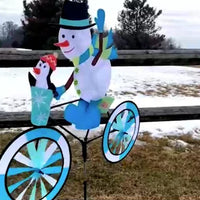 30 in. Bike Spinner - Snowman