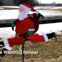 Premier Windgarden - WhirliGig Spinner - Running Santa