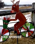 20 in. Bike Spinner - Reindeer