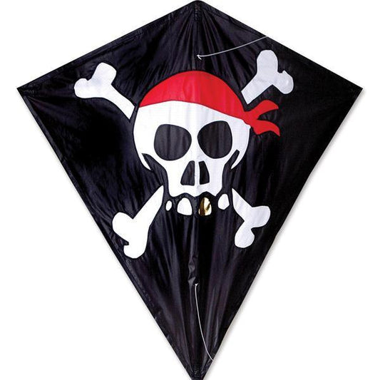 30" SKULL & CROSSBONES DIAMOND KITE