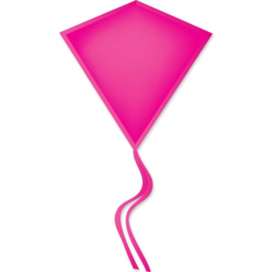 30" Solid Color Diamond Kite - Pink