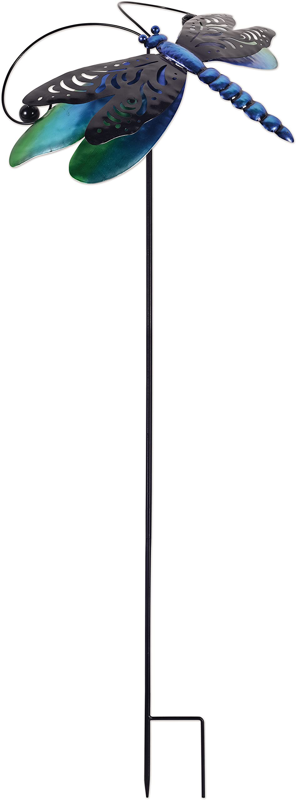 Garden in Motion-Balancing 43-Inch Spinner Stake - Dragonfly