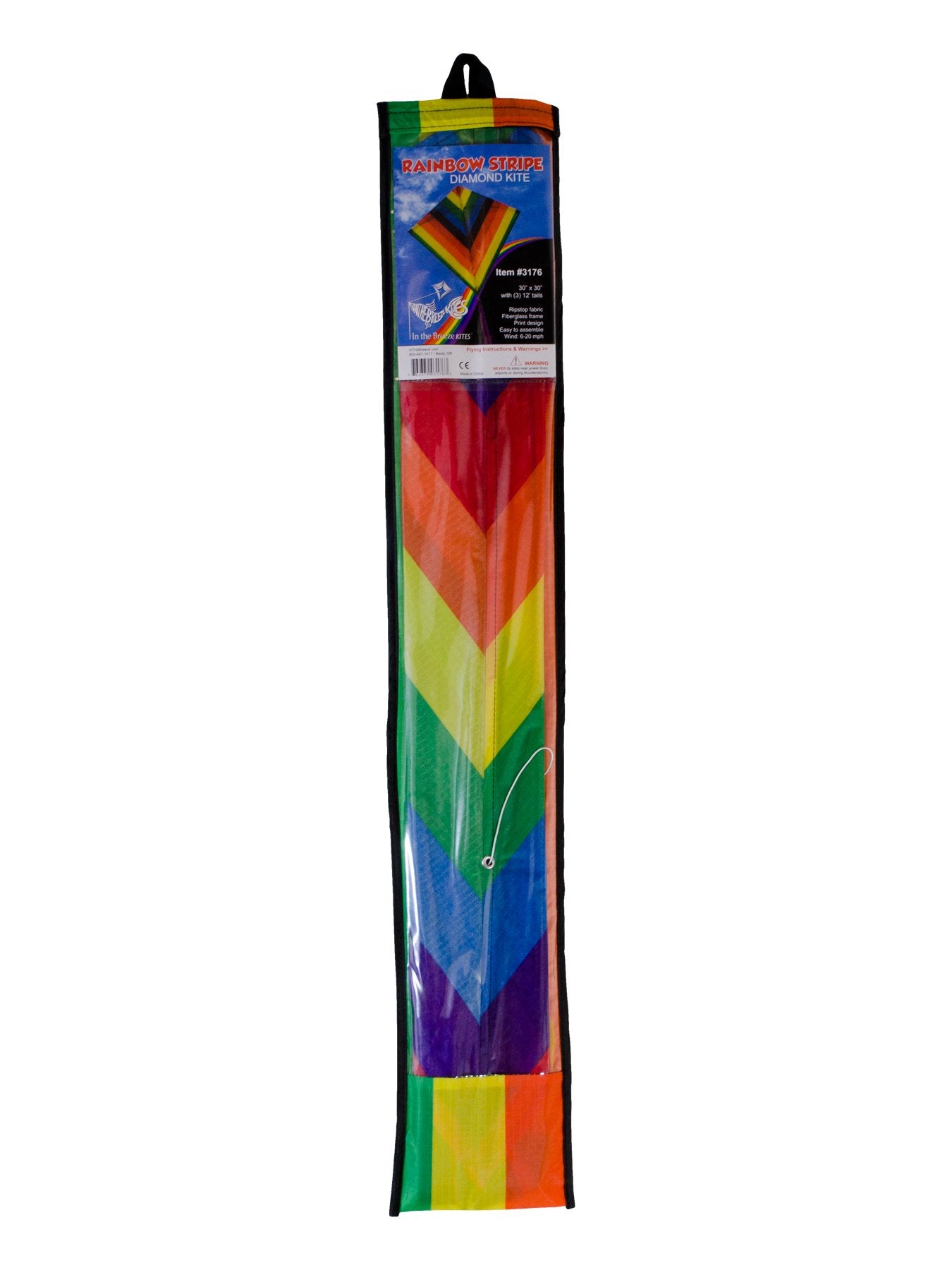 30" Diamond Kite - Rainbow Stripe