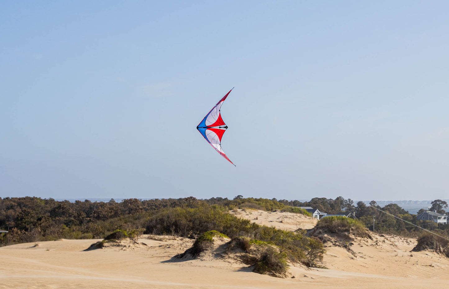 KHK Exclusive Prism Nexus 2.0 Dual Line Stunt Kite - Red White & Blue