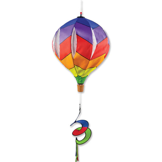 22" Pop-Open Hot Air Balloon - Rainbow Chevron