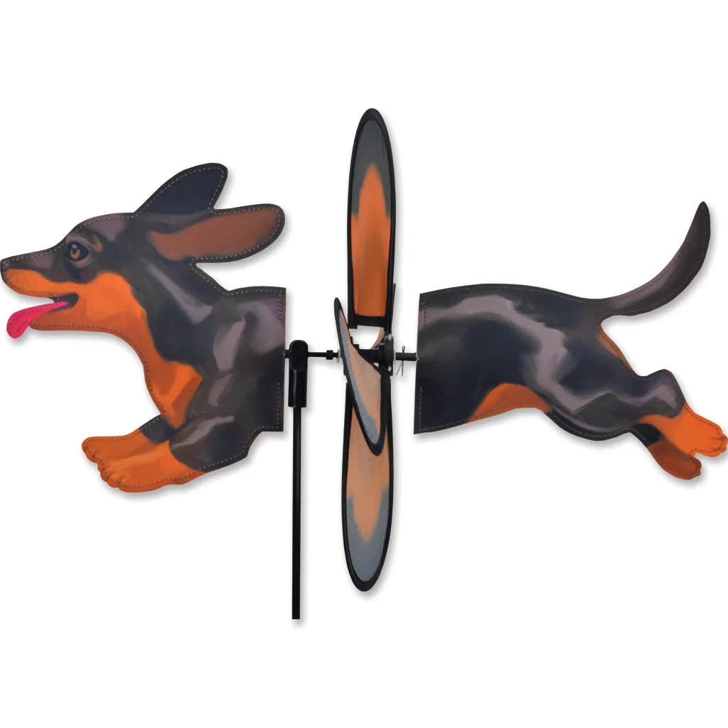 Petite Dog Spinner - Black & Tan Dachshund