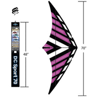 70" DC Sport Dual Control Stunt Kite - Purple