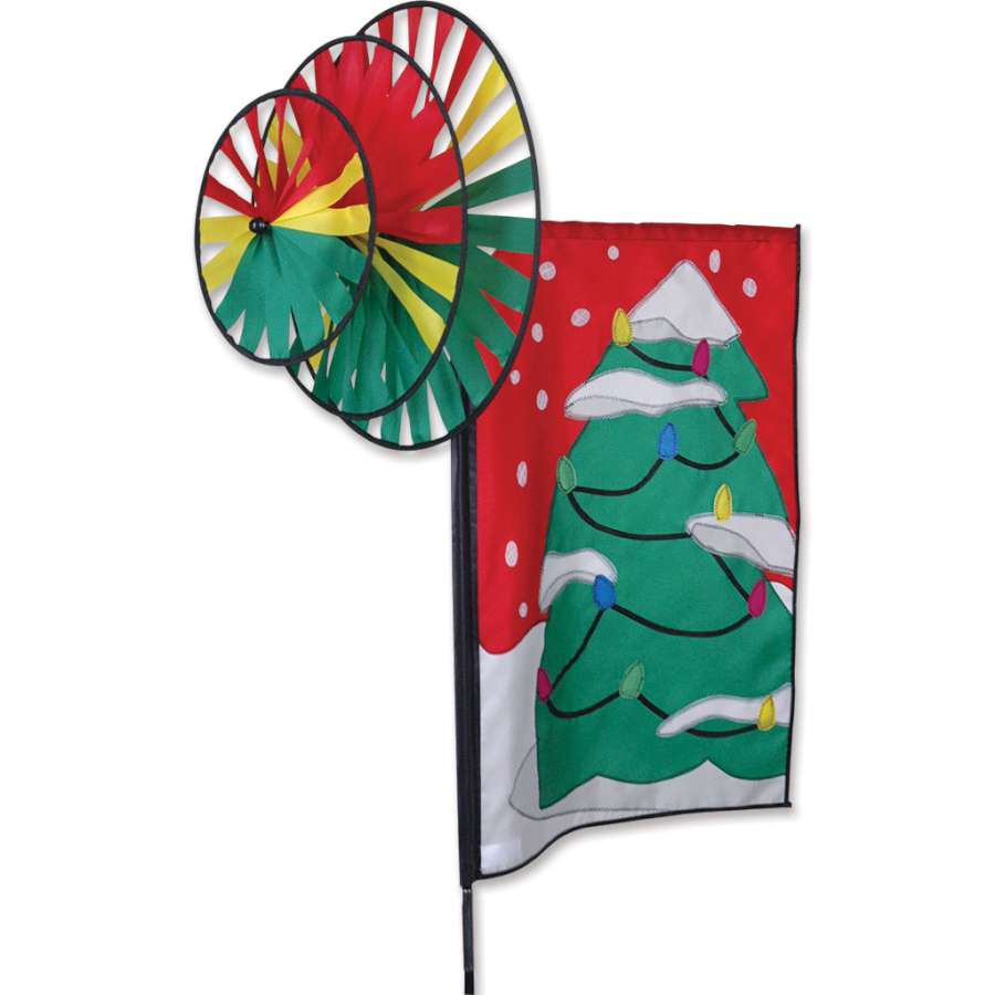 Premier Windgarden - Triple Spin Banner - Christmas Tree