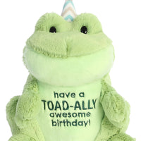 Aurora - Toad-Ally Awesome Birthday Stuffed Animal - Green 10"