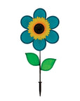 12" Sunflower Wind Spinner - Teal