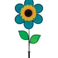 12" Sunflower Wind Spinner - Teal