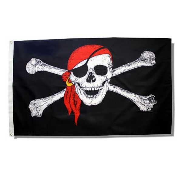 3'x5' Red Bandana Pirate Flag – Kitty Hawk Kites Online Store