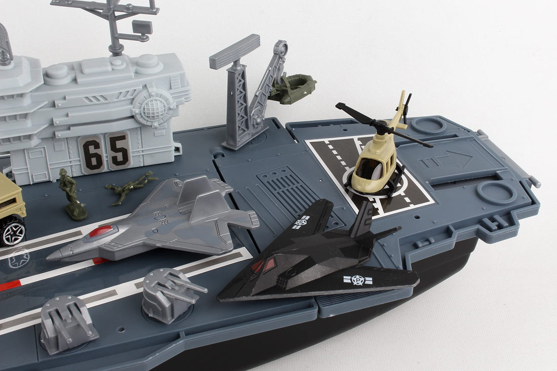 Daron Worldwide Trading Aircraft Carrier BP96243 Playset ,for 36 months to 180 months Gray