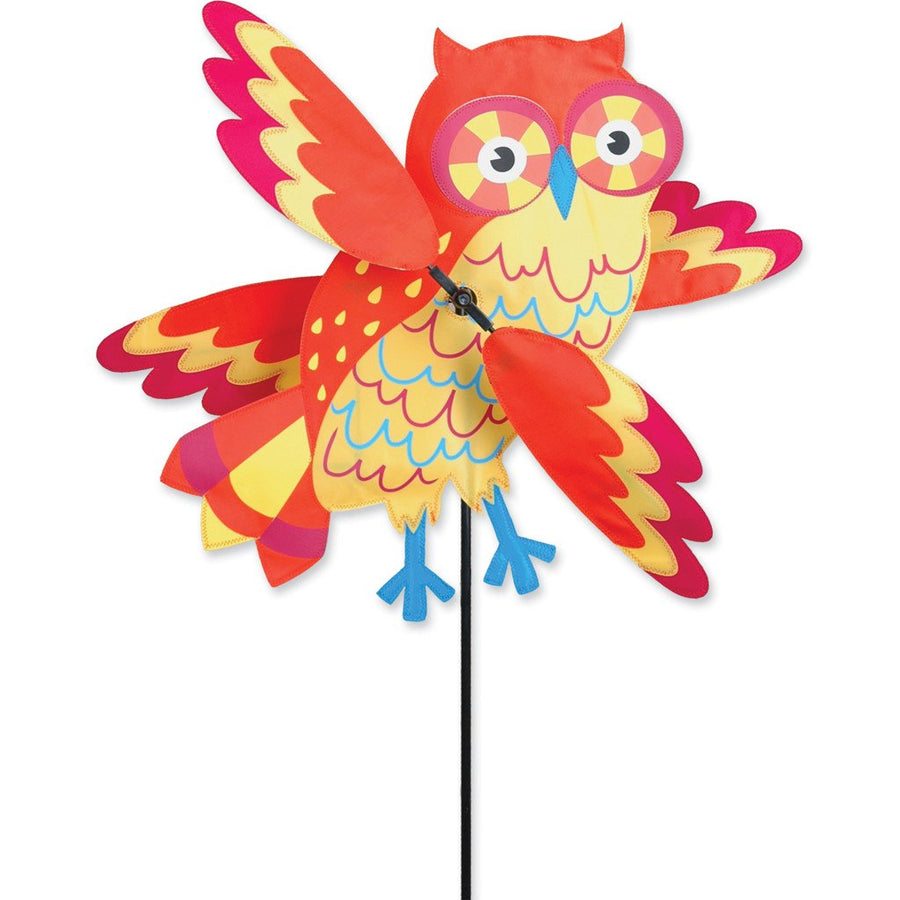 Premier Kites Whirligig Spinner - 21 in. Orange Owl