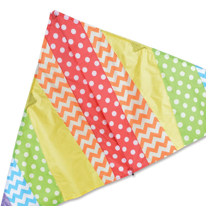 6.5ft Delta Kite - Pattern Rainbow