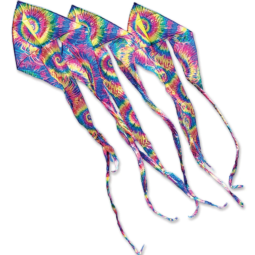 46" Flo-Train Delta Kite - Tie-Dye 3-Pack