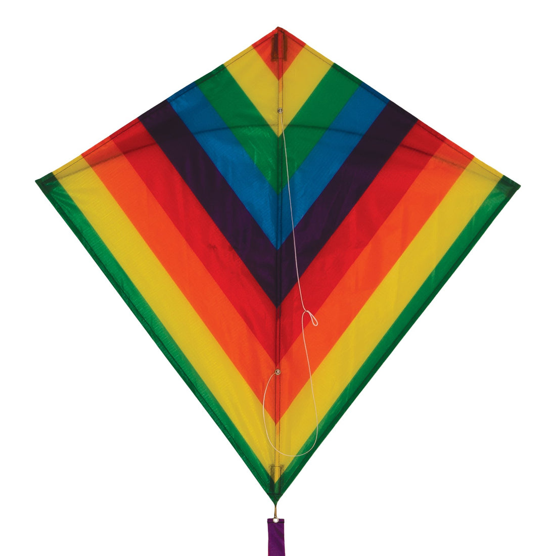 30" Rainbow Stripe Diamond Kite