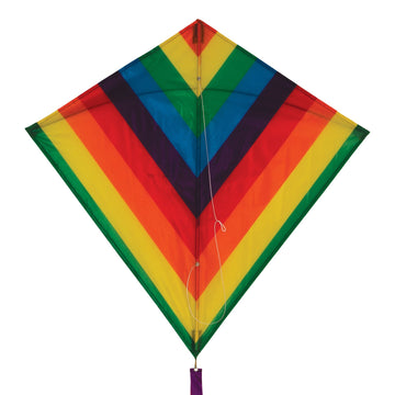 30" Rainbow Stripe Diamond Kite