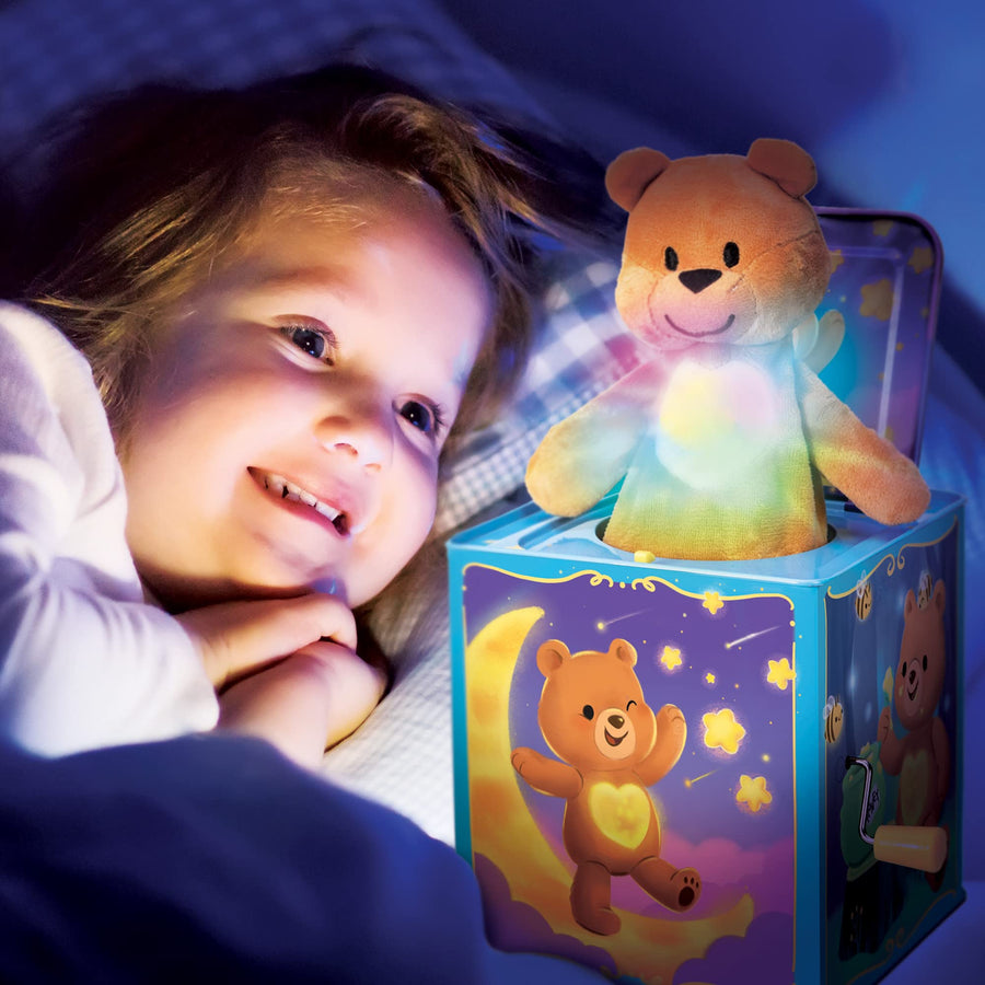 Teddy Bear Pop N Glow Jack in The Box