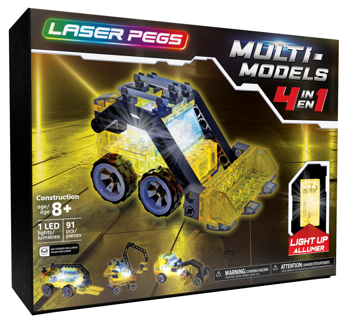 Laser Pegs - MPS400B - Power Block - 4 En 1 - Hélicoptère - 47 Pièces Laser Pegs - MPS400B - Power Block - 4 En 1 - Hélicoptère - 47 Pièces
