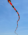 55m Inflatable Snake Kite - Black/Red/Yellow